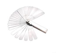 32 Pieces Feeler Gauge Set Metric 0.02-.00mm Stainless Steel Blade Thickness Measurement Tool for Tappet Clearance Engine Tuning and Mechanical Repair