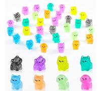 32 Pieces Mini Dog Animals Decor Luminous Mini Resin Animals for Dollhouse Micro Fairy Garden Landscape Aquarium Birthday Decorations