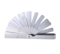 32 Pieces Steel Feeler Gauge Double Marked Metric and Imperials Measuring Tool Wedges Feeler Ruler Measure Tool