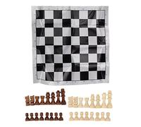 32 Pieces Wooden Chess Pieces, 2.17in King Figures Chess Game Pawns Figurine Pieces with Chessboard Portable Wooden Chess Pieces Only Each Wood Chessmen for Party Family Friends