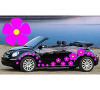 32 PINK PANSY FLOWER CAR DECALS,STICKERS,CAR GRAPHICS,DAISY STICKERS
