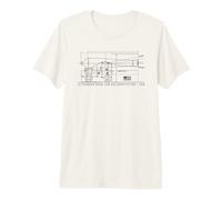 32-Pounder Naval Gun USS Constitution 1858 Technical Diagram Premium T-Shirt