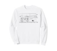 32-Pounder Naval Gun USS Constitution 1858 Technical Diagram Sweatshirt