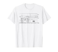 32-Pounder Naval Gun USS Constitution 1858 Technical Diagram T-Shirt