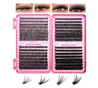 32 Rows Lash Book 30D+40D+50D+60D Mixed Cluster Lashes For DIY Lash Extension Natural Look Fluffy Volume Fans Soft Reusable Lashes MakeuD Tools For Salon Home Beginners Use
