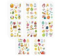 32 Sheets Easter Stickers for Kids, Cute Easter Egg Chicks Sheep Carrot Bunny Stickers Happy Easter Decals with Spring Elements for Scrapbooking Phone Case Envelopes Reward DIY Crafts