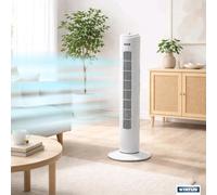 STATUS D32TOWERFAN1PKB 32" Tower Fan - White, White