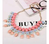 32 Various Fashion Women Adjustable Necklace Acrylic Turquoise Crystal presents-25