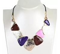 32 Various Fashion Women Adjustable Necklace Acrylic Turquoise Crystal presents-25
