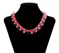 32 Various Fashion Women Adjustable Necklace Acrylic Turquoise Crystal presents-25