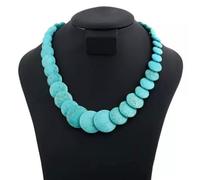 32 Various Fashion Women Adjustable Necklace Acrylic Turquoise Crystal presents-25