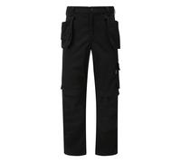 (32" Waist / Regular Leg) Tuffstuff Pro Flex Slim Fit Trade Work Trousers Black (Various Sizes)