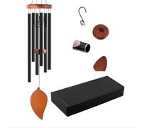 32"Wind Chimes for Outside，Large Wind Chimes with 6 Thicken Tubes & Hook，Windchimes Outdoor Create an Enjoyable Atmosphere & Give Mom a Gift