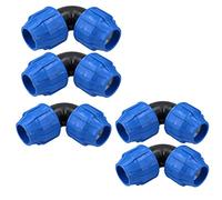 32 x 32mm MDPE Elbow 90 Degree Compression Coupling Fitting Connector 5PK