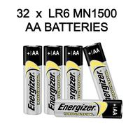 32 x ENERGIZER INDUSTRIAL AA ALKALINE LR6 PROFESSIONAL MN1500 BATTERIES 1.5V