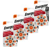 32 x Energizer Size 13 Hearing Aid Batteries Orange - Zinc Air Mercury Free PR48