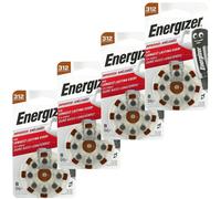 32 x Energizer Size 312 Hearing Aid Batteries Brown - Zinc Air Mercury Free PR41