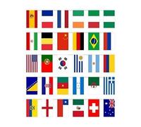 32 x International Fabric Flag Sporting Event Bunting (8m) - 1 Length