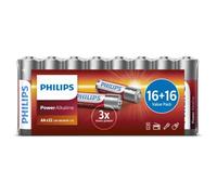 32 x Philips AA Power Alkaline Batteries, 1.5V LR6 MN1500 MIGNON STILO New