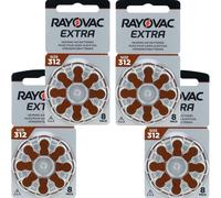 32 x Rayovac AC312 ZA312 BROWN Hearing Aid Batteries 312 312au PR41 V312 DA312