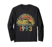 32 Year Old Birthday Gifts For Men September 1993 32nd Bday Long Sleeve T-Shirt