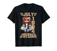 32 Year Old July 1994 Teddy Bear 32nd Birthday Women T-Shirt
