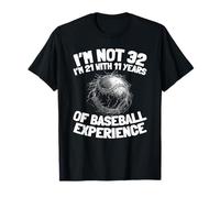 32 Years Old Baseball Baseballer Team - Sport 32th Birthday T-Shirt