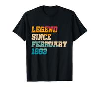 32 Years Old Legend Since February 1993 Funny 32nd Birthday T-Shirt