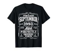 32 Years Old Vintage September 1993 Retro 32nd Birthday Men T-Shirt