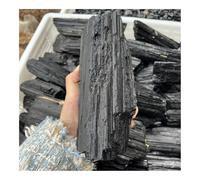 320-395g Black Tourmaline Gravel Raw Gemstone 1pc