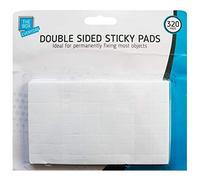 320 OR 1600 x Double Sided Sticky Pads Mounting Adhesive Work Office Home Art Foam Craft Artist Tabs UK Free P&P (1x Pack (320 Stickers))