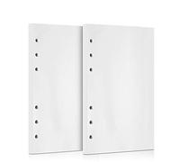 320 Pages 2 Pack Refills Paper, OMEYA Inserts Paper 6 Hole 160 Sheets Binder Punched Paper for Diary Notebook Journals Painting Filofax Personal Organiser 10.5 x 17 cm (Blank Paper)
