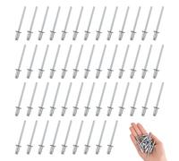320 Pcs Aluminium Blind Rivets Assortment Kit, 6 Sizes Pop Rivets for Metal, Wood, Furniture, Automotive & Marine Applications