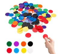 320 Pcs Counters, Counters For Maths, Plastic Counters, Place Value Counters, Maths Counters, Double Sided Counters For Kids Math Counting Education (Red/Yellow/Blue/Green/Orange/Purple/Black/White)