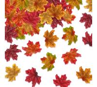 320 PCS Fall Leaves, Fake Leaves Fall Decor Artificial Maple Leaf Autumn Decor for Home Fall Decorations Crafts Thanksgiving Decorations Table Decor Centerpiece Wedding Birthday Halloween Photo Props