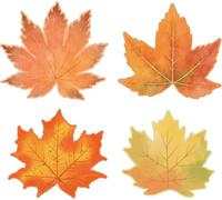 320 Pcs Fall Maple Leaves Sticky Notes Notepads Self-Stick Note Pads hanksgiving Aesthetic Sticky Notes Set Autumn Note Pads for School Office Home Autumn Gifts