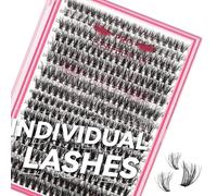 320 Pcs Individual Lashes 30D+40D Mixed 3D Effect Lash Clusters 3D Fluffy Cluster Lashes that Look Like Eyelash Extensions DIY Lash Extension Self Application At Home (30+40-D,8-16mix,3D Fluffy)
