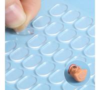 320 PCS Sticky Dots Double-Sided, Clear Sticky Tack Putty Clear Adhesive Glue Tape Dots Removable No Trace Museum Putty for Wall Hanging Crafts Photo Pictures Balloons Posters (0.31"×0.51")