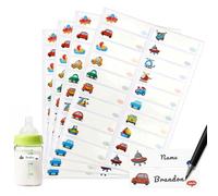 320 PCS Waterproof Name Stickers for Water Bottles & Kids Stuff Reusable Dishwasher-Safe Bottle Labels, Self-Laminating Write-On Name Tags for Daycare, School Essentials & Home Supplies,Cartoons