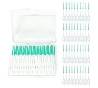 320 Pieces Dual-Head Interdental Brushes, Silicone Tooth Floss Picks & Toothpick 2-in-1,Silicone Dental Brushes Tooth Floss Picks, Portable Pink Dental Floss Sticks Toothpick for Braces Teeth Cleaning