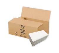 The Cheeky Panda Bamboo V Fold Paper Towels | 3200 Sheets (20 Packs of 160) 2 Ply Paper Hand Towels for Dispensers