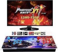 32000 Games in 1 Pandora's Box Arcade, 3D Arcade Game Console with 2 Joysticks, 1280x720 Full HD, VGA, HDMI, Support Search/Save/Hide/Pause Game