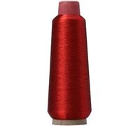 3200M Metallic Embroidery Thread, Glitter Polyester Sewing Thread for Sewing Machine, Cross Stitch (Red)