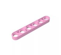32063 Hole Arm Plate Technic Beam 1x6 Thin 10 Pieces GDS-694 Compatible with Lego Building Blocks Color:Bright Pink