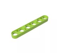32063 Hole Arm Plate Technic Beam 1x6 Thin 10 Pieces GDS-694 Compatible with Lego Building Blocks Color:Lime