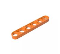 32063 Hole Arm Plate Technic Beam 1x6 Thin 10 Pieces GDS-694 Compatible with Lego Building Blocks Color:Orange