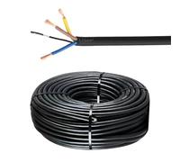 320FT 3*1.5mm²~3*6.0mm²+1*0.75mm² 4 Conductor EV Charging Cable，99% OFC Copper, TPE Insulation, 450V With Insulating Tape, Flexible EVSE Cable for Home Garage Charging Stations(3*1.5mm²+1*0.75mm²)