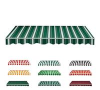 320g/m² Resistant Waterproof Retractable Fabric 7x9.8ft Green Replacement r for Patio Aws Outdoor Shade Solution for Decks & Patios
