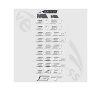 (320i, Chrome Silver) Car 3D ABS Trunk Letters Logo Badge Emblem Decal Sticker For THE 3 Series