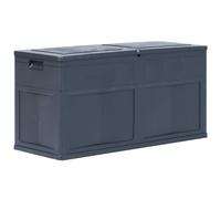 vidaXL Garden Storage Box 320L - Versatile and Weather- Indoor/Outdoor Storage Solution in Grey and Black
